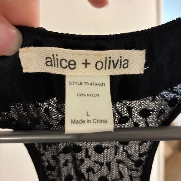Alice & Olivia Racerback Sparkly Top - Picture 4 of 5